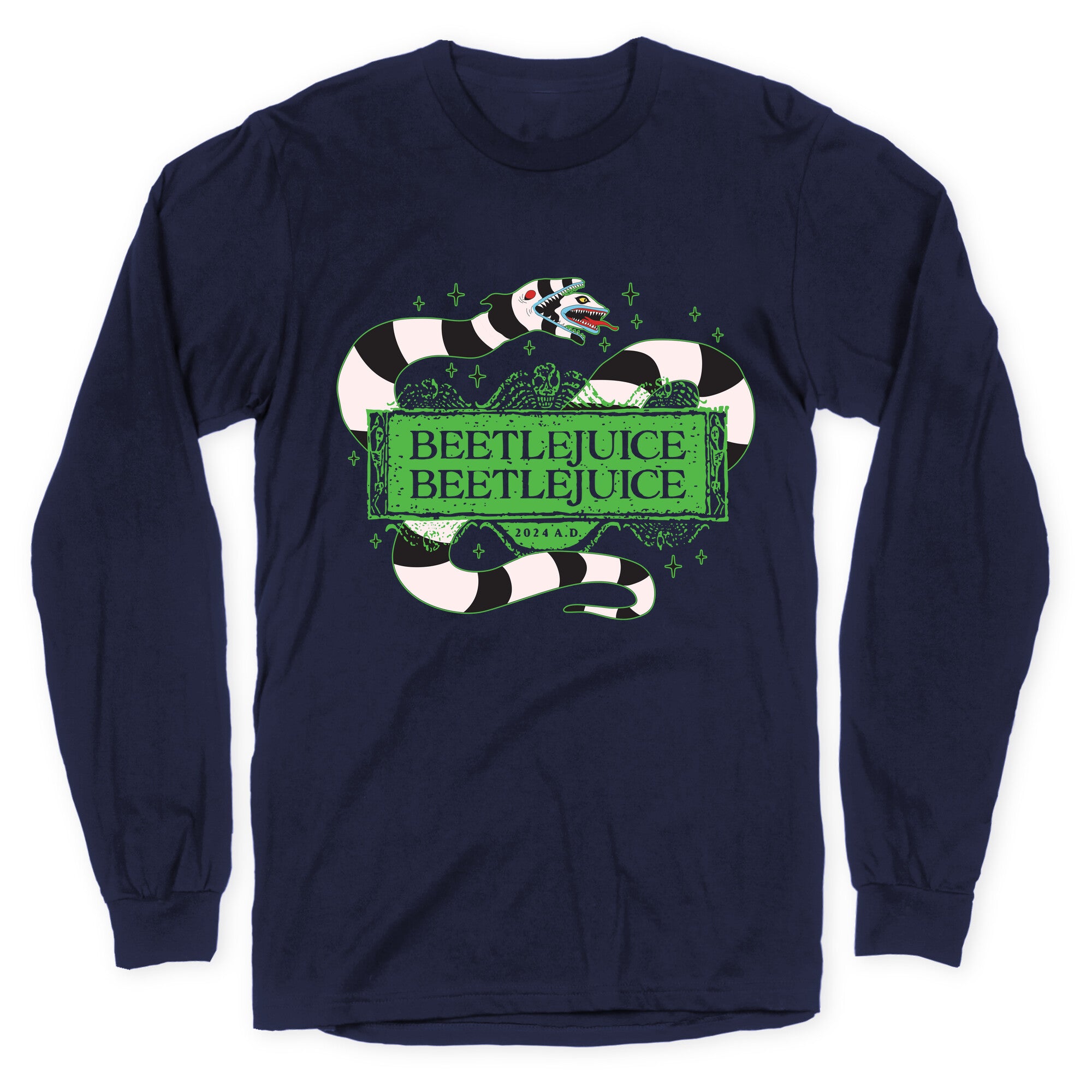 Beetlejuice Beetlejuice 2024 AD Longsleeve Tee